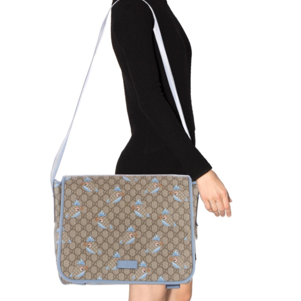 Gucci Guccio Blue Diaper Bag | Style 270794 - Dust Bag Included